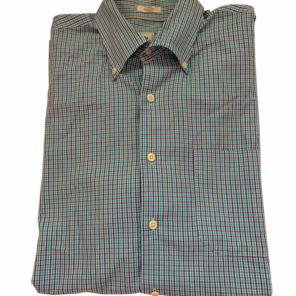 Peter Millar Weekender Finish Button-Down Dress Shirt size L